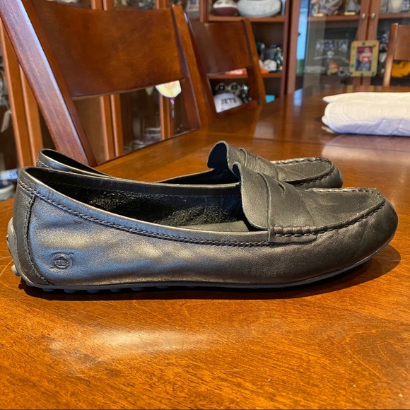 Black Leather Born driving moccasins - Picture 5 of 8